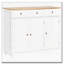 Armoire décorative avec 3 tiroirs, portes et tablette réglable