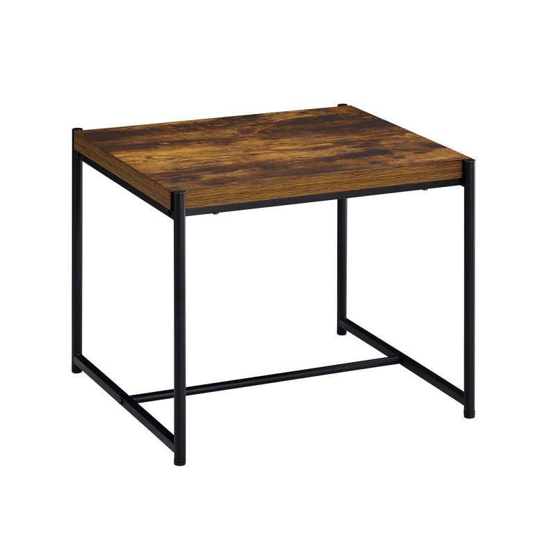 3 Piece Coffee And End Table Set, Brown/Black