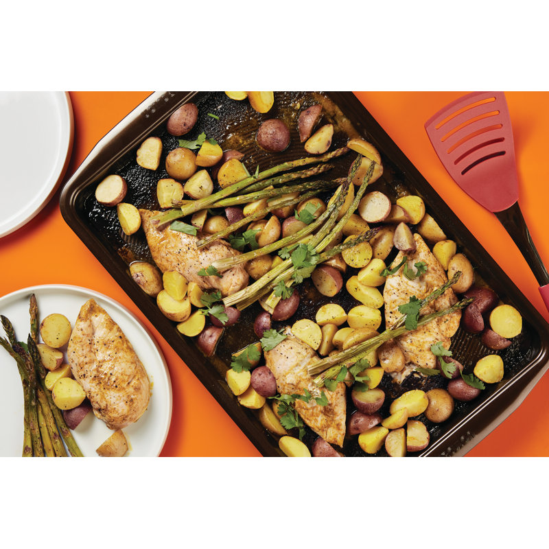 Circulon Bakeware Nonstick Cookie Pan / Cookie Sheet, Silver, 17" H x 11" W