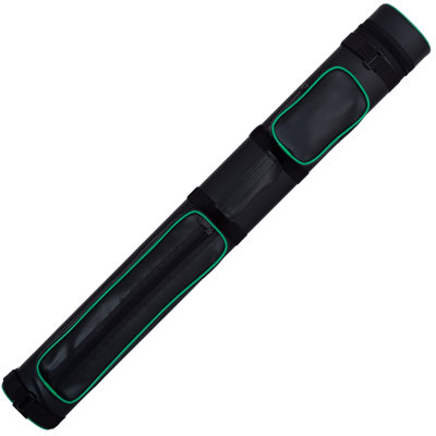 Action ACP22 Piping Series 2 Butt 2 Shaft Hard Pool Cue Case - Green