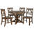 Rivington 5-Piece Solid Wood Pedestal Dining Set-642231418