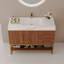 Meuble-lavabo moderne moderne avec lavabo et rangement en céramique