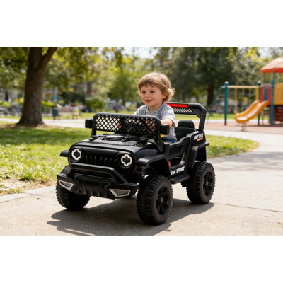 Kids Electric Ride On Car, 12V Battery Powered Toy Car With Remote Control