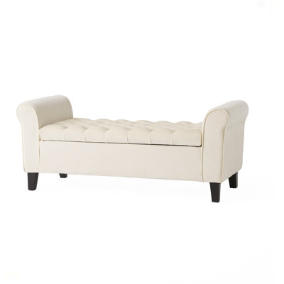 HAYES ARMED STORAGE BENCH