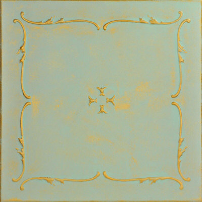 Spring Buds 1.6 ft. x 1.6 ft. Polystyrene Glue-up Ceiling Tile