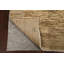 Tapis beige noué à la main de conception unique 3 pi 5 po x 5 pi 2 po