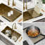 Évier de cuisine encastrable doré encastrable 32 po x 19 po x 10 po