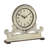 Traditional Analog Wood Quartz Tabletop Clock in White