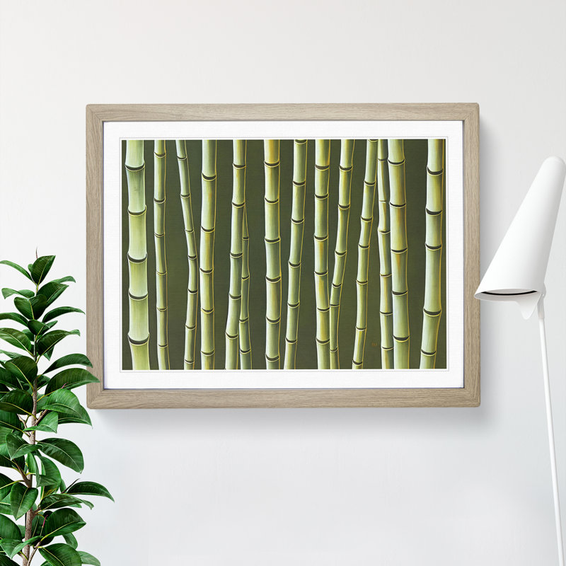 Ultimate Bamboo Forest - Framed Print, 46cm H x 64cm W x 2cm D, Oak Framed
