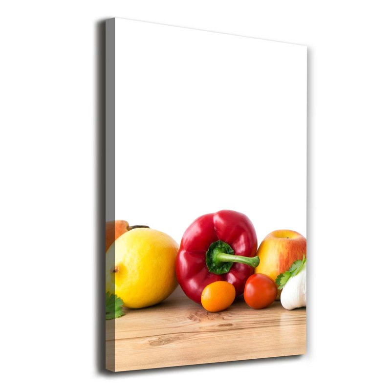 Fruits And Vegetables - Wrapped Canvas Print