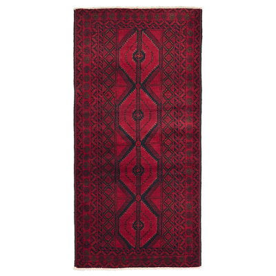 Teimani Red Rug 3'7" x 7'7"