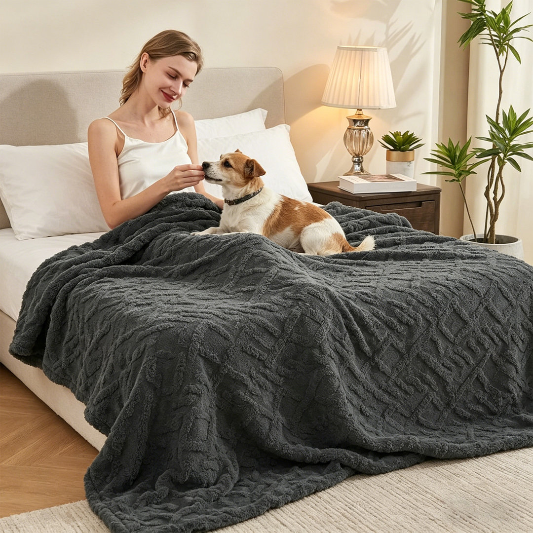 Lightweight and Soft All-Season Throw Blanket, for Chair, Sofa, and Bed