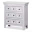 Style transitionnel, table de chevet 1Pc seulement, bois massif, boutons ronds, 3 tiroirs, table de chevet-2092130102