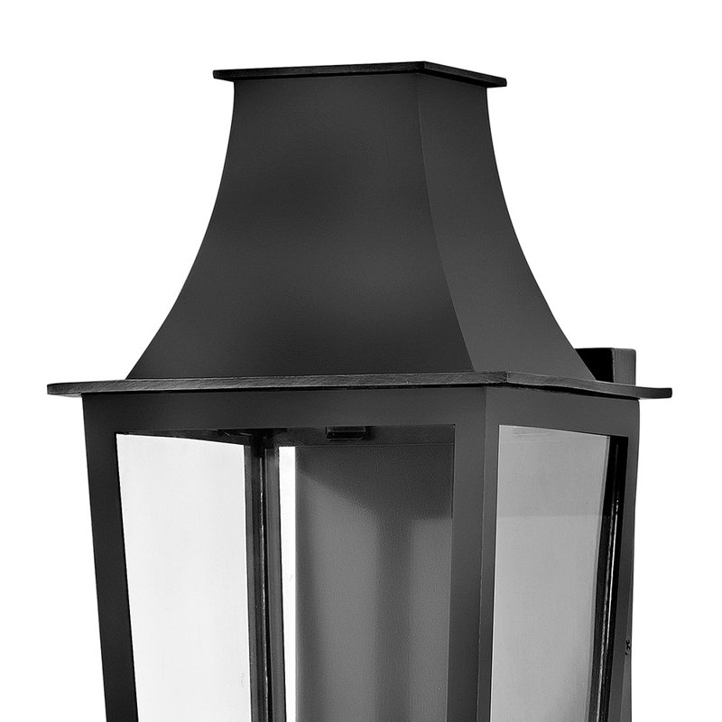 Fixation murale Hinkley Georgetown, Noir, noir, noir, noir, H 21,75 po x l 7 po x P 8 po