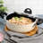 Oster Clairborne Nonstick Aluminum Caldero with Lid in Linen-100082837