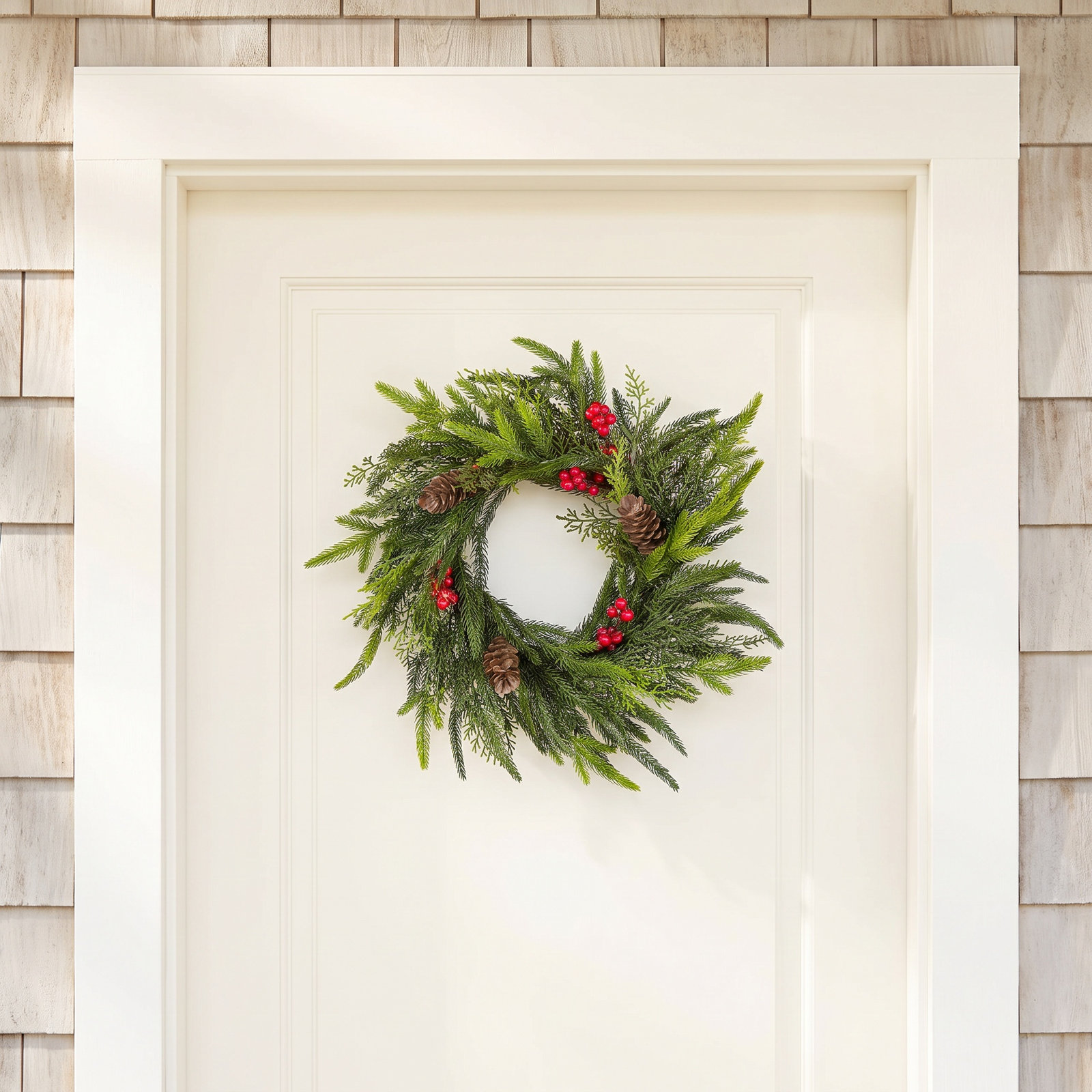 14" Berry Front Door Wreath Set