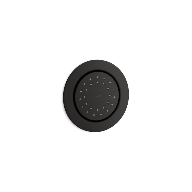 1 gpm WaterTile Round 27-Nozzle Body Spray 2.0 gpm with Stimulating Spray and Katalyst Air-Induction Technology