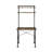 Rustic Oak And Black 2-Shelf Writing Desk