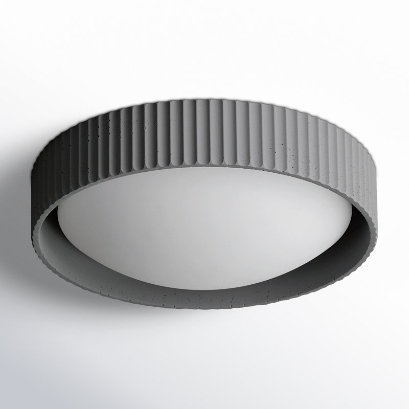 Carran Acrylic LED Flush Mount, Gray