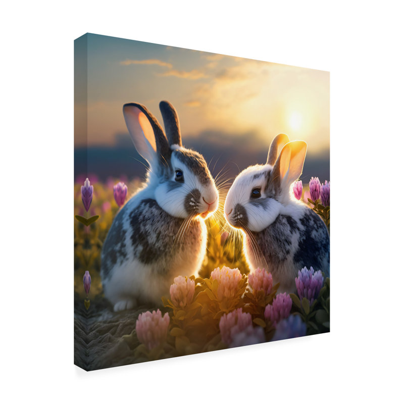 Animals Woodland Animals 32 - Wrapped Canvas Print, 18" H x 18" W x 2" D