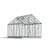 Palram - Canopia Snap & Grow 6' W x 12' D Walk-In Hobby Polycarbonate Aluminum Frame Greenhouse Kit with Roof Vents - Silver-11950163-90988289
