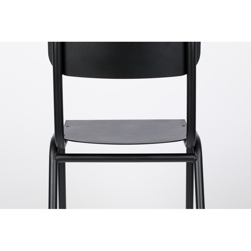 Chaise d'appoint de patio, Noir