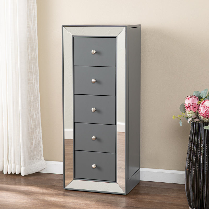 Armoire à bijoux avec miroir Wanley
