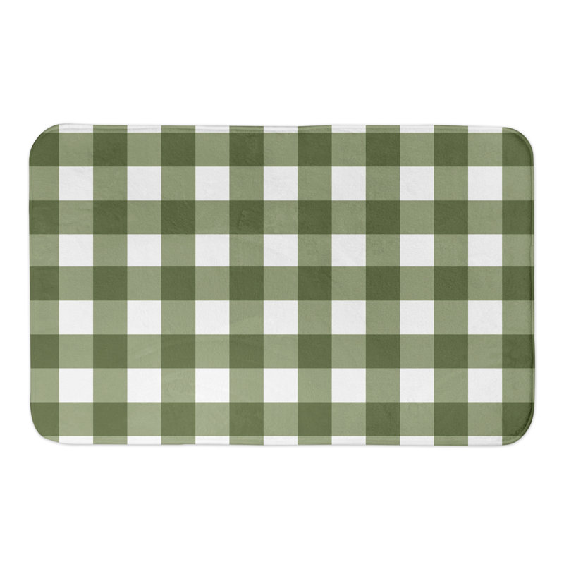 Tapis pour salle de bain Onecre, Vert