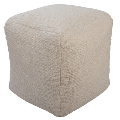 Pouf en coton tissé / polyester