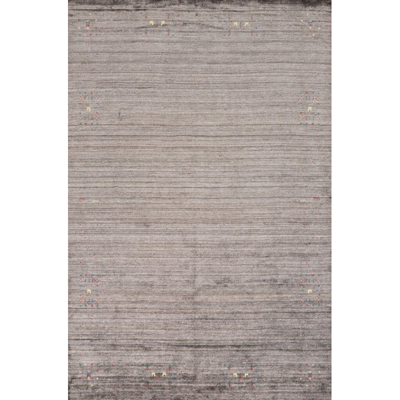 Sophisticated Gabbeh Style Large Rug 9x12 with Delicate Patterns