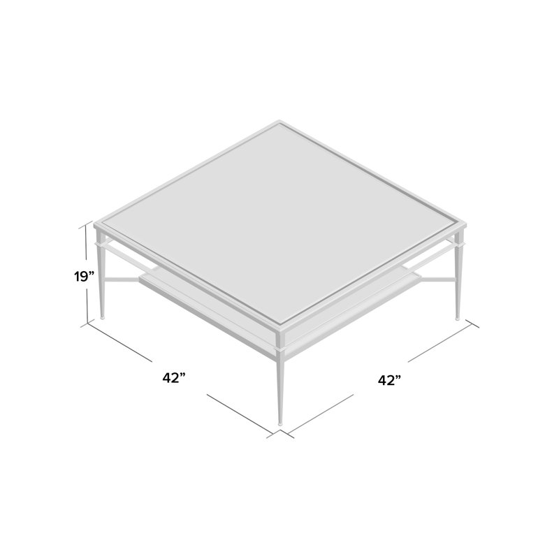 Madeleine Single Coffee Table, Gold