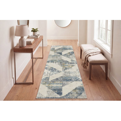 Tapis ivoire / ardoise Garzon