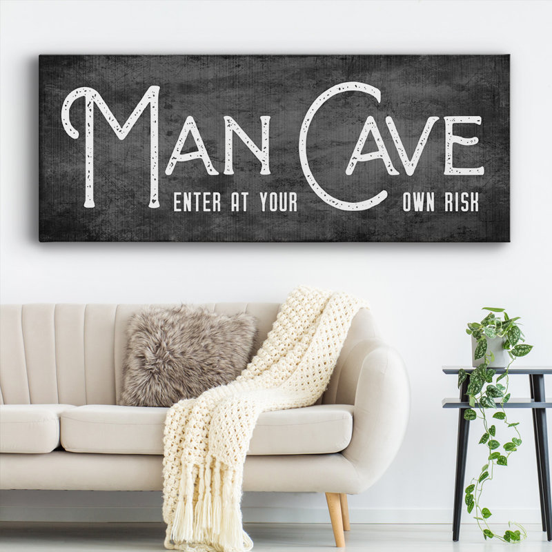 Man Cave, H 12 po x l 30 po x P 1,5 po