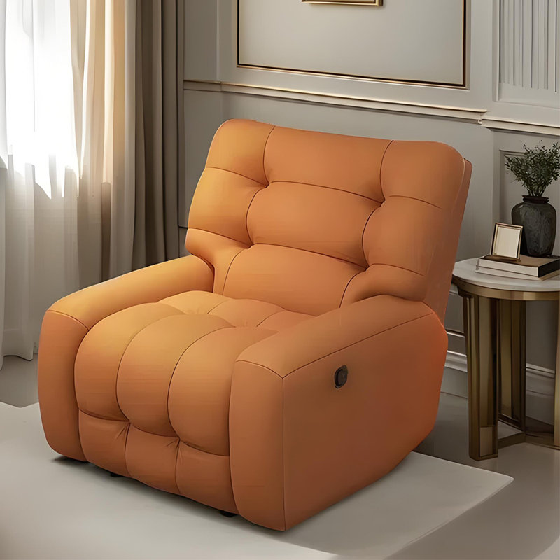 Hyang, Orange Faux Leather