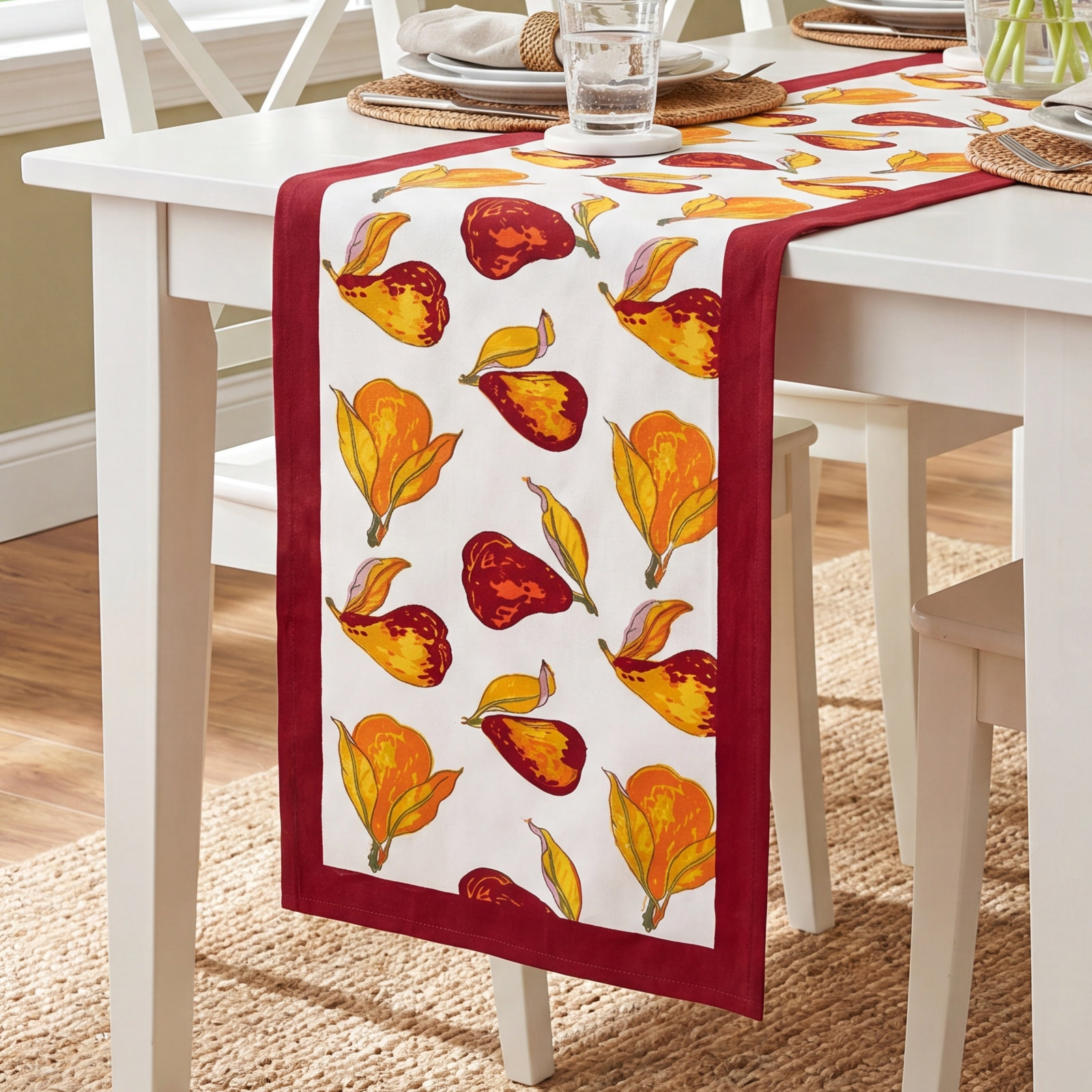 Carla Floral Table Runner, 72" x 16"