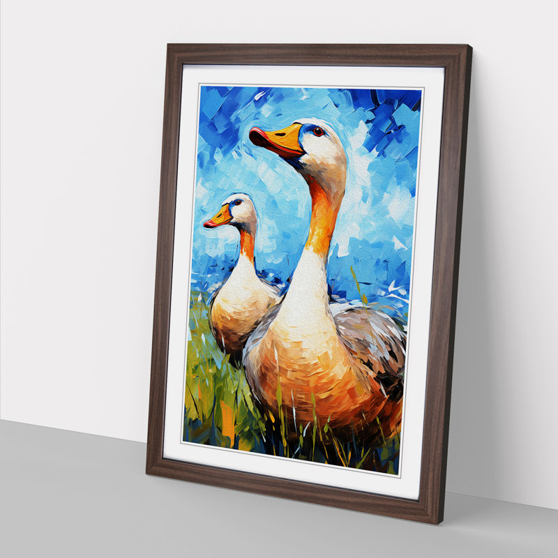 Goose Expressionism - Framed Print