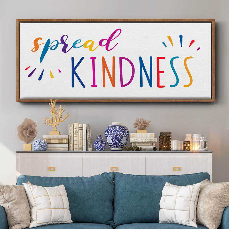 «Rainbow Kindness», toile encadrée, H 24 po x l 60 po