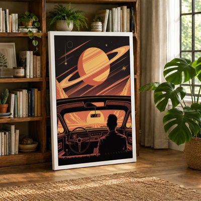 Cosmic Drive Retro - Wrapped Canvas
