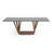 Kupang Glass + Walnut Rectangular Dining Table