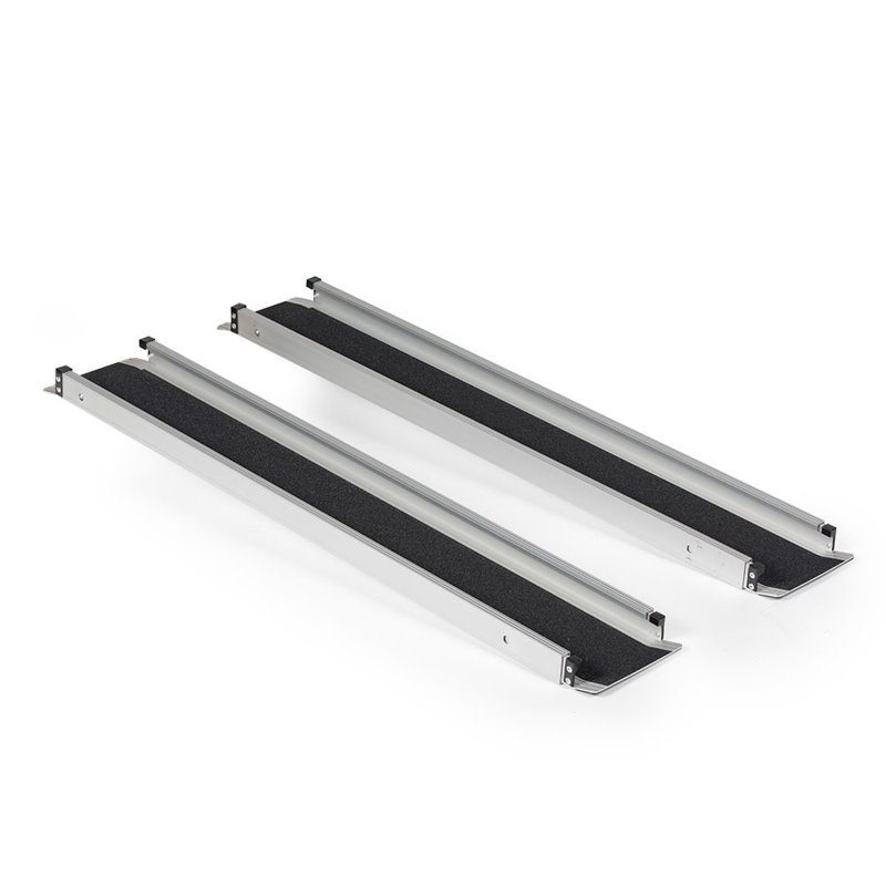 Titan Ramps 4' To 7' Telescoping Aluminum Wheelchair Ramp W/Bag - 600 Lb. Capacity