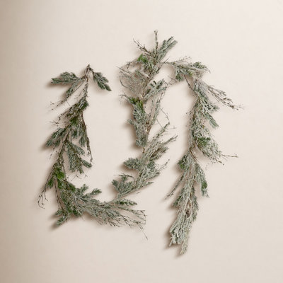 108" Frosted Pre-Lit Twig Garland