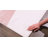 DEC150A Cream Blush Pink Diagonal Lines Area Rug-69295690