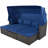 Outdoor Patio Rectangle Daybed With Retractable Canopy-1373871690
