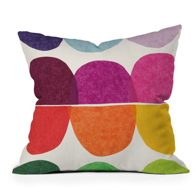 Housse et insert de coussin décoratif carré en polyester pour l'intérieur et l'extérieur