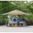 CROWN SHADES 10x10 Pop up Canopy Tent Patended Centerlock Instant Commercial Canopy with 150D Silver Coated Fabric Including 2 Extend Awnings, 4 Ropes, 8 Stakes, 4 Weight Bags, STO 'N Go Bag-108926414