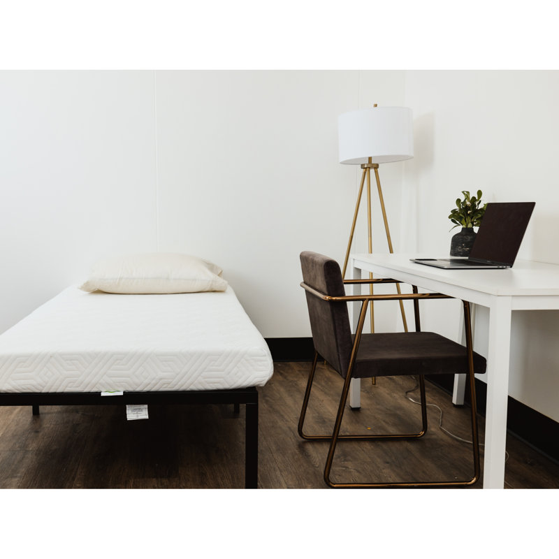 Sommier plateforme moderne en acier noir, Double