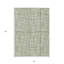 Tapis extérieur lavable rayé vert et ivoire 3 pi x 5 pi