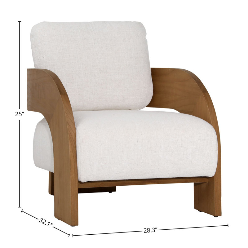 Maravi Upholstered Occasional Chair, Beige