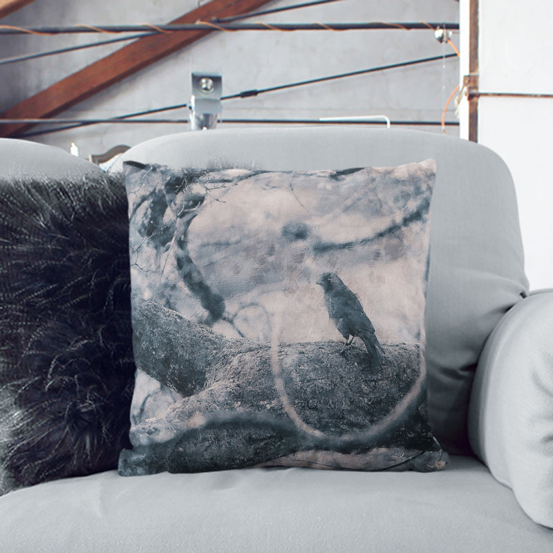 Square Throw Cushion, White, 55cm H x 55cm W x 20cm D