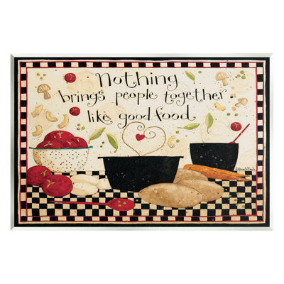 Good Food Brins People Together, art mural sur toile par Dan Dipaolo